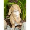 Accent Plus Curious Rabbit Garden Statue