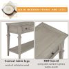 TREXM Classic Retro Style Console Table with Three Top Drawers and Open Style Bottom Shelf; Easy Assembly (Gray Wash)