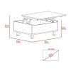 Tilton Rectangle Lift Top Coffee Table Dark Brown