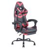 Gaming Office High Back Computer Leather Desk Mesh Ergonomic 180 Degrees Adjustable Swivel Task Chair with Headrest and Lumbar Support;  & Footrest ;