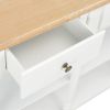 vidaXL Console Table White 47.2"x11.8"x29.9" MDF