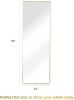 Full Length Mirror; Floor Mirror with Stand; Dressing Mirror ; Bedroom Mirror with Aluminium Frame 65&quot;x22&quot;; Gold