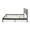 Guilford Queen Size Black Bed with Headboard by Christopher Knight Home