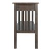 Stafford Console Hall Table, Oyster Gray