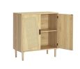 Kitchen storage cabinets with rattan decorative doors;  buffets;  wine cabinets;  dining rooms;  hallways;  cabinet console tables(Natural; 31.5''LX 1