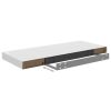 vidaXL Floating Wall Shelves 2 pcs White 23.6"x9.3"x1.5" MDF