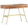 vidaXL Writing Desk with Drawers 39.4"x21.7"x29.5" Solid Sheesham Wood