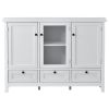 U_STYLE 44.9'' Accent Cabinet Modern Console Table Sideboard for Living Room Dining Room With 2 Doors; 3 Drawers