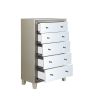 Sliverfluff Chest; Mirrored &amp; Champagne Finish BD00247