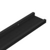 vidaXL Wall Shelves 2 pcs Black 39.4"x3.5"x1.2"