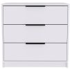 Kaia 3 Drawers Dresser; Superior Top -White