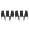 7-piece dining table set;  dining table and chair for 6