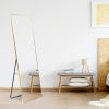 Full Length Mirror; Floor Mirror with Stand; Dressing Mirror ; Bedroom Mirror with Aluminium Frame 65&quot;x22&quot;; Gold