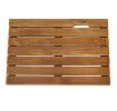 Log Color Spa Solid Teak Bathroom Shower Mat Bathroom Anti-Slip Mat