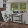 Xander Foldable Desk, Oyster Gray