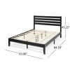 Guilford Queen Size Black Bed with Headboard by Christopher Knight Home