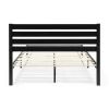 Guilford Queen Size Black Bed with Headboard by Christopher Knight Home
