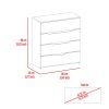 Zoe Dresser; Superior Top; Four Drawers -Black / Light Oak