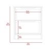 Cannon 2-Drawer Nightstand White