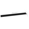 vidaXL Wall Shelves 2 pcs Black 39.4"x3.5"x1.2"