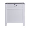 Multifunctional Storage Nightstand with 2 Drawers and an open shelf; Wireless Charging with adjustable LED; White
