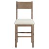 Farmhouse Counter Height 5-Piece Dining Table Set with 1 Rectangular Dining Table and 4 Dining Chairs for Small Places