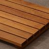 Log Color Spa Solid Teak Bathroom Shower Mat Bathroom Anti-Slip Mat