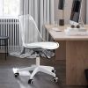 Modern Home Office Desk Chairs;  Adjustable 360 Â¬âˆžSwivel Chair Engineering Plastic Armless Swivel Computer Chair With Wheels for Living Room;  Bed Roo