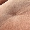 Living Room Furniture Linen Fabric Faux Leather with Wood Leg Sofa