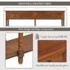 Console Table Sofa Table for Entryway with Drawers and Long Shelf Rectangular