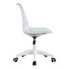 Modern Home Office Desk Chairs;  Adjustable 360 Â¬âˆžSwivel Chair Engineering Plastic Armless Swivel Computer Chair With Wheels for Living Room;  Bed Roo