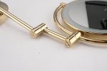 8 Inch LED Wall Mount Two-Sided Magnifying Makeup Vanity Mirror  Extension Finish 1X/3X Magnification Plug 360 Degree Rotation Waterproof Button Shavi