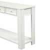 Console Table for Entryway Hallway Sofa Table with Storage Drawers and Bottom Shelf