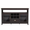 51.2''Multifunctional Large storage capacity Cabinet Morden Console Table With Multiple Small Storage Spaces for Living Room With with 2 Doors and 6 S