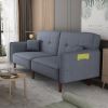 Futon Sofa bed For Living Room with Solid Wood Leg