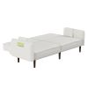 Futon Sofa bed For Living Room with Solid Wood Leg