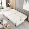 Futon Sofa bed For Living Room with Solid Wood Leg