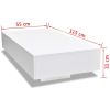 vidaXL Coffee Table High Gloss White