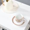 Side Table , 2-Tier Small Space End Table ,Modern Night Stand, Sofa table, Side Table with Storage Shelve