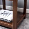 Side Table , 2-Tier Small Space End Table ,Modern Night Stand, Sofa table, Side Table with Storage Shelve