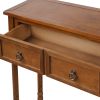 Console Table Sofa Table for Entryway with Drawers and Long Shelf Rectangular