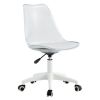 Modern Home Office Desk Chairs;  Adjustable 360 Â¬âˆžSwivel Chair Engineering Plastic Armless Swivel Computer Chair With Wheels for Living Room;  Bed Roo